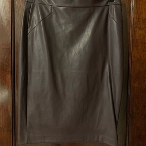 Bar III faux leather skirt